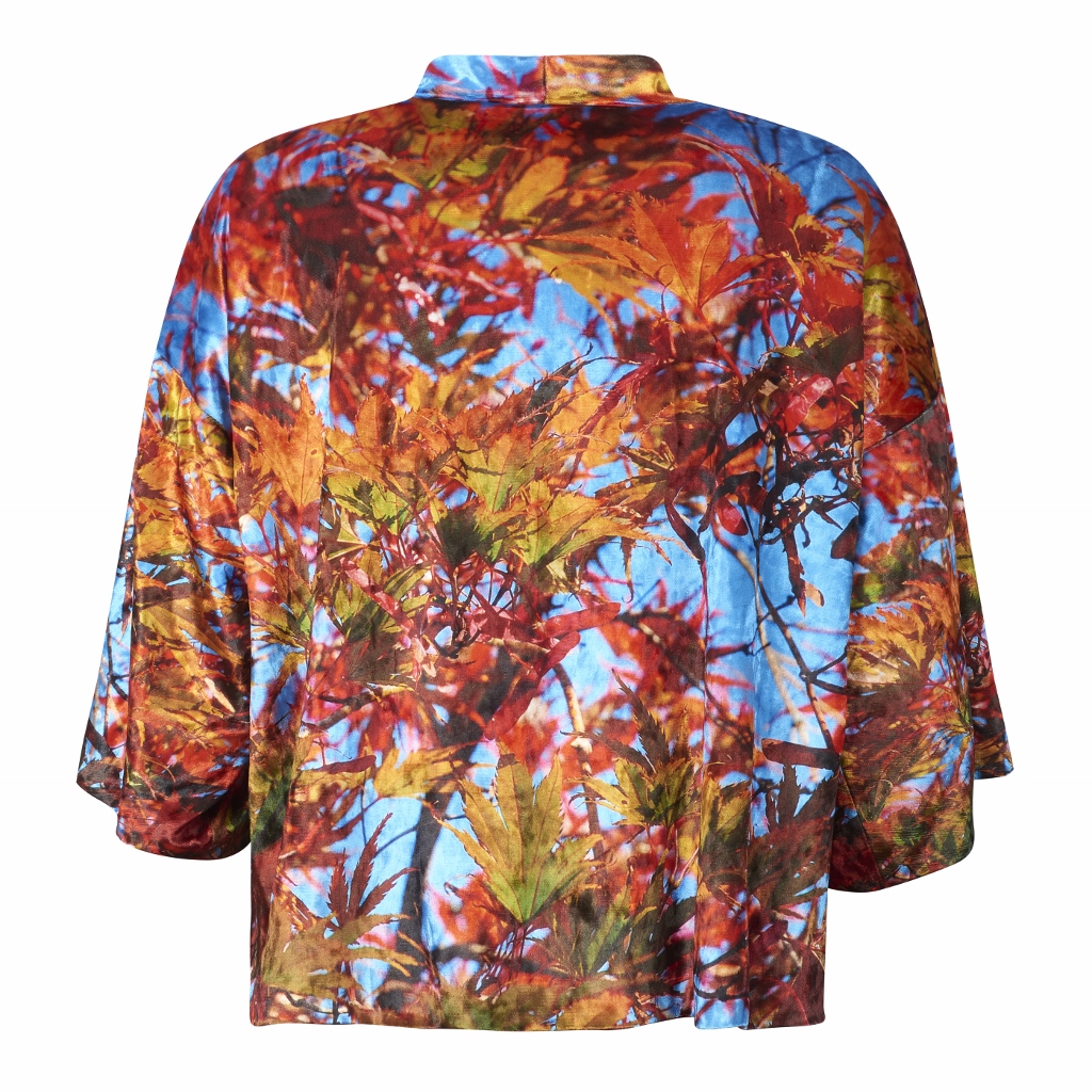 REVERSIBLE VELVET KIMONO - BLUE SKY ACER - Image 10
