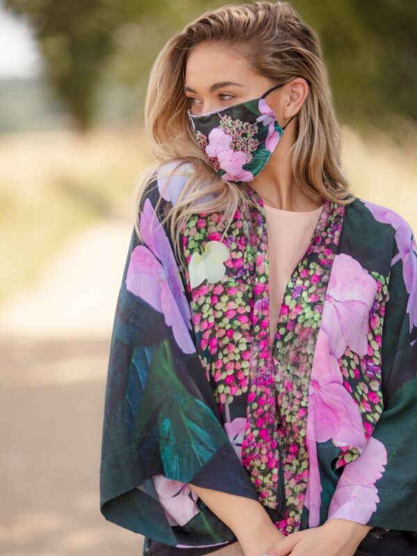 Hydrangea Face Mask