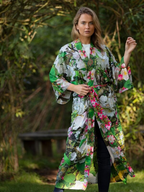 From My Mother's Garden Blossoming Robe in an exclusive Apple Blossom print