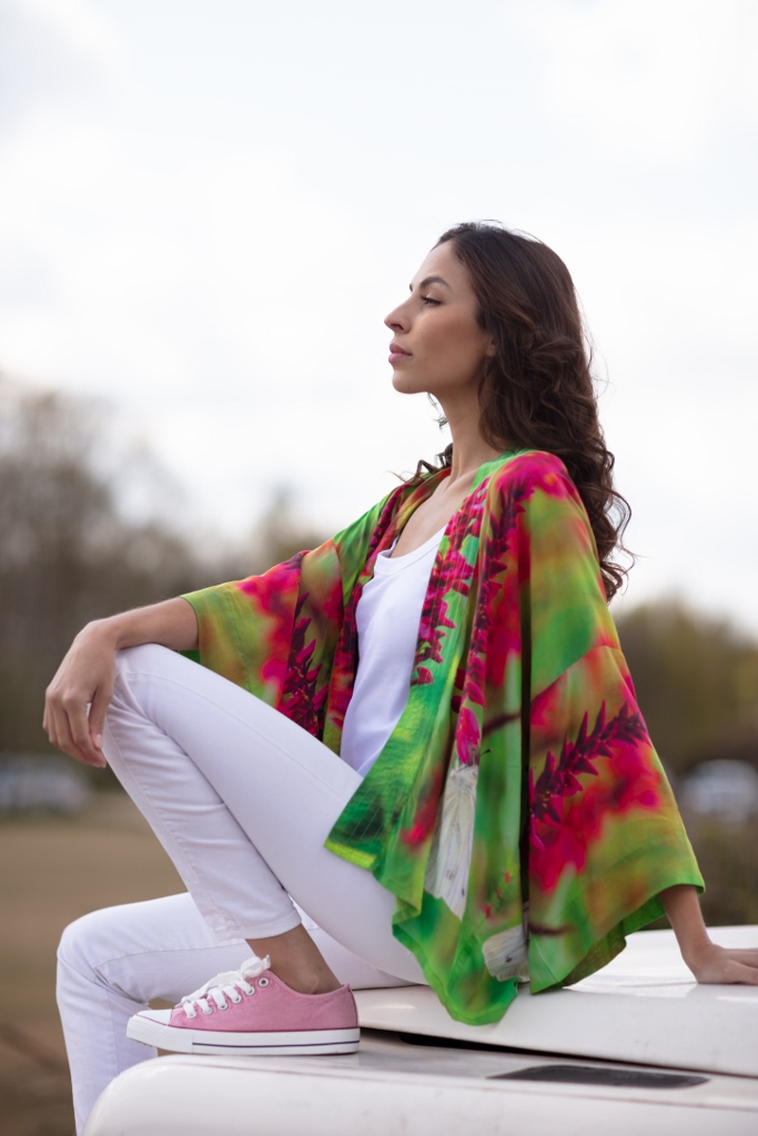 From My Mother's Garden Gives Me Butterflies Kimono