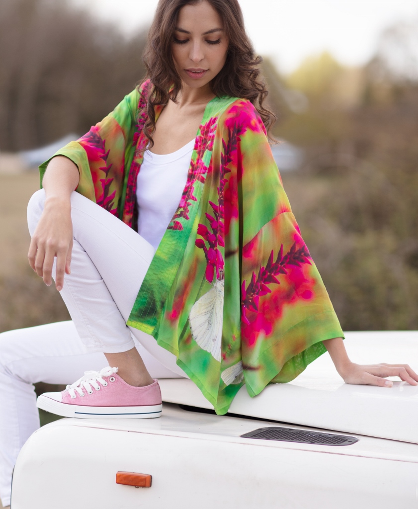 From My Mother's Garden Gives Me Butterflies Kimono