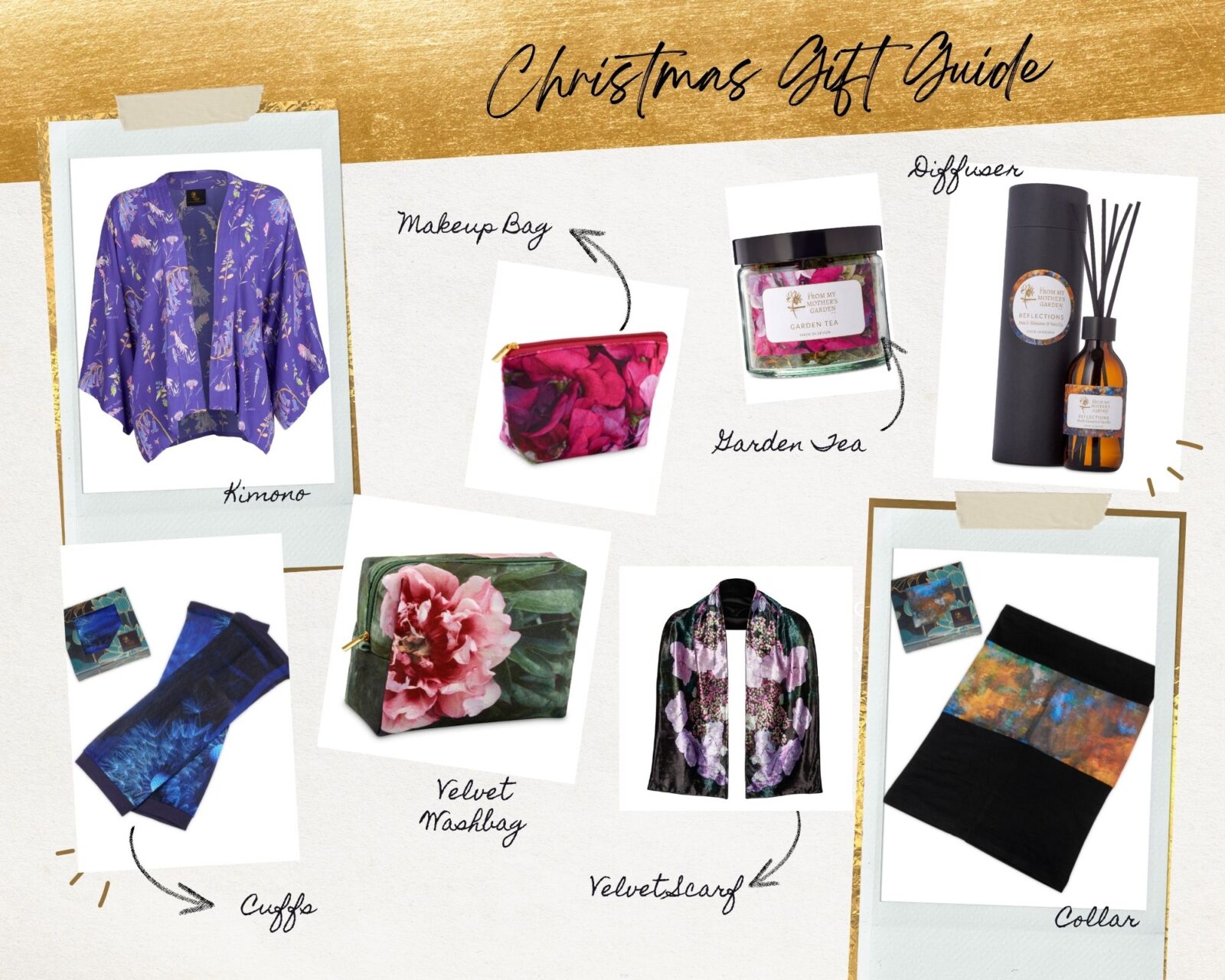 CHRISTMAS IDEAS FEATURING PRODUCTS FROM THE FROM MY MOTHER'S GARDEN RANGE