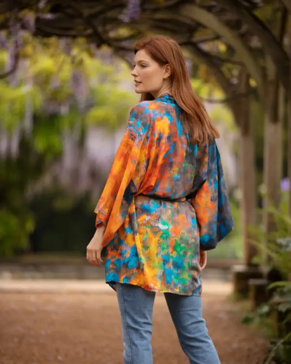 From My Mother's Garden Reflections Mini Robe in a sustainable fabric