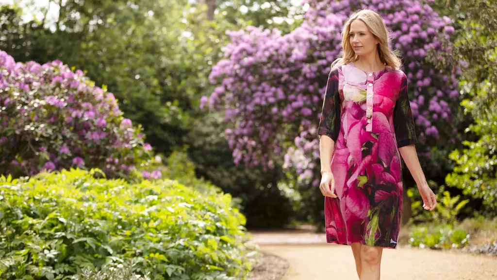 From My Mother's Garden Sweet Pea Linen Rayon mix summer shift dress