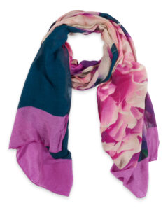 Pink Peony Scarf is made from sustainable bamboo fabric and is super soft to the touch and a beautiful accessory and gift