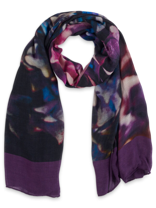 From My Mother's Garden Jewel Hydrangea Scarf is made from sustainable bamboo fabric and is super soft to the touch and a beautiful accessory and gift