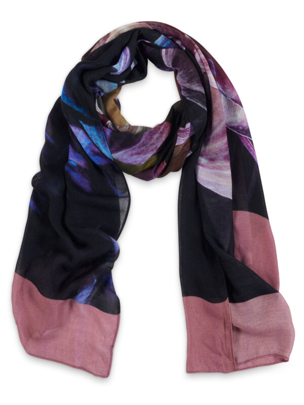 From My Mother's Garden Deep As Dahlia Scarf is made from sustainable bamboo fabric and is super soft to the touch and a beautiful accessory and gift