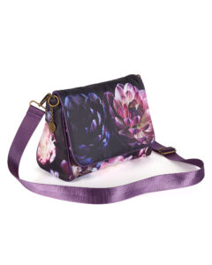 Deep As Dahlia Canvas Cross-Body handbag