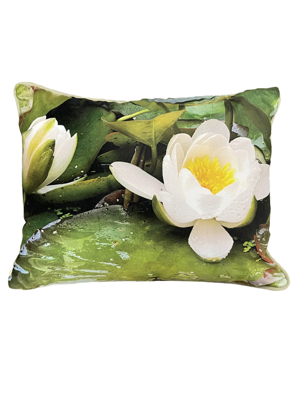 From My Mother's Garden Waterlily Velvet cushion