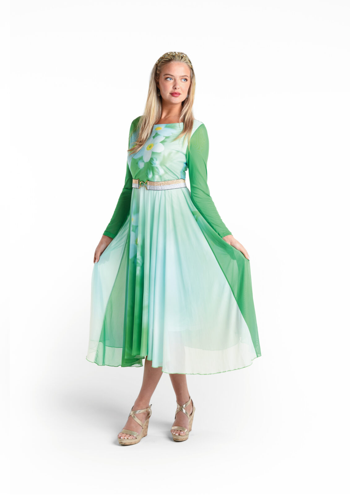 Forget-Me-Not Tulle Midi Dress by From My Mother's Garden