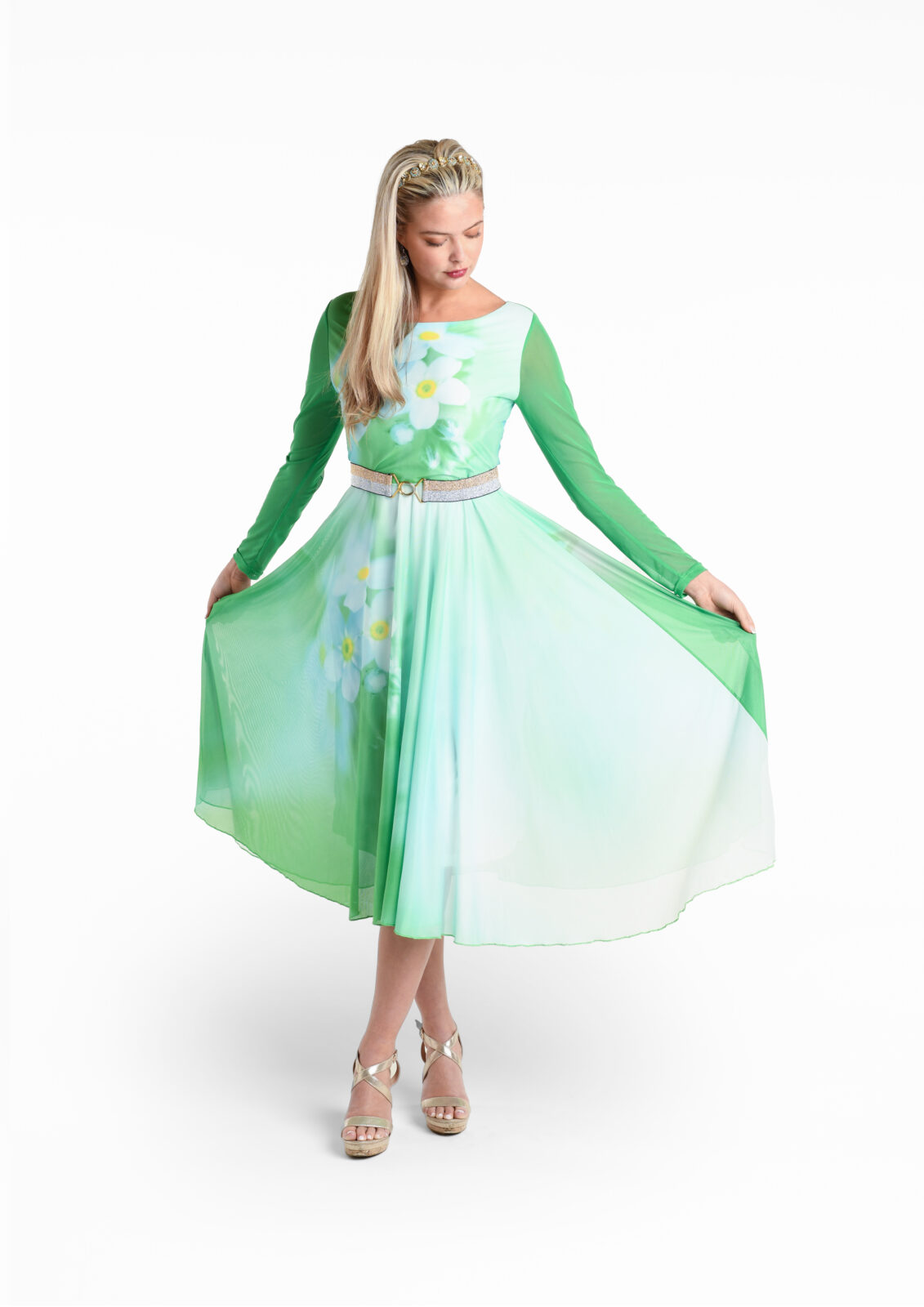 Forget-Me-Not Tulle Midi Dress by From My Mother's Garden