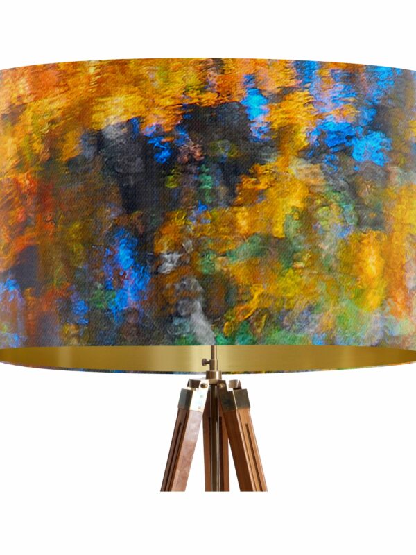From My Mother's Garden Reflections Velvet Pendant Lampshade with gold interior 40cm diameter