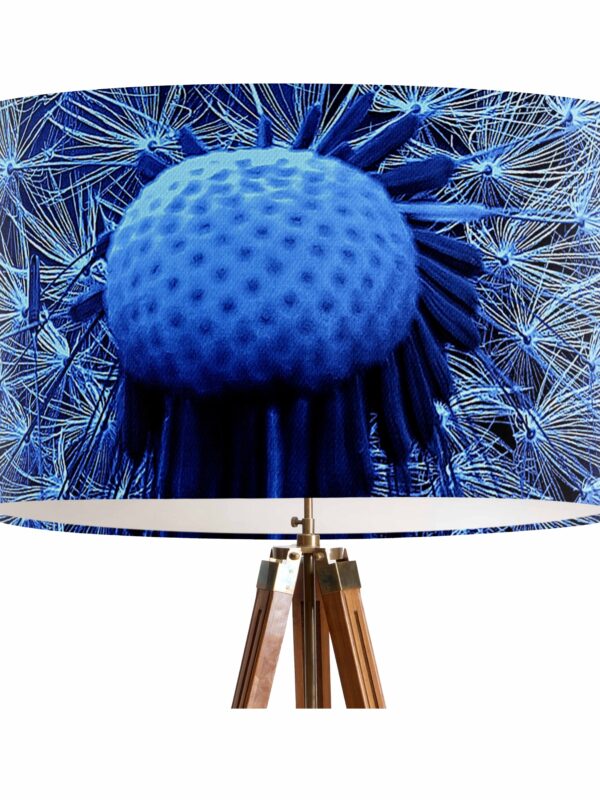 From My Mother's Garden Wishes pendant lampshade in linen/cotton mix. 40cm diameter. Designed and made in England