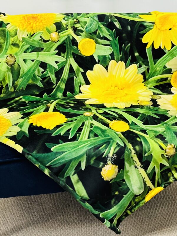 Daisy Fleece Throw 140 x 160cm by From My Mother's Garden. It has a fleece back