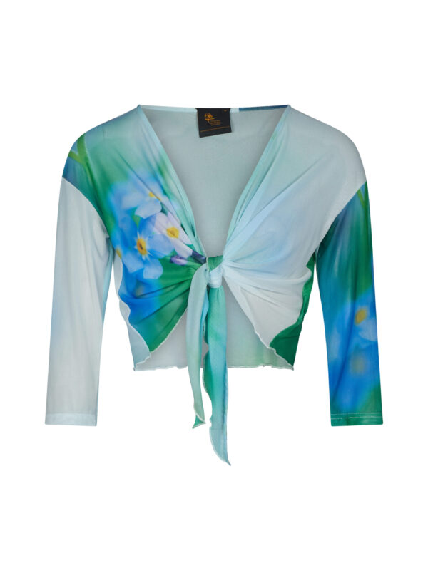 Forget Me Not Mesh Shrug by From My Mother's Garden is a pretty piece to wear over a vest top or a dress